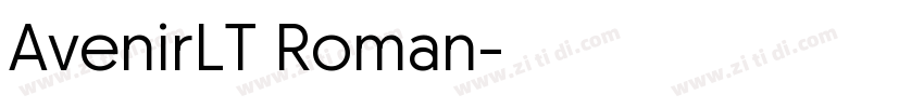 AvenirLT Roman字体转换